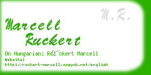 marcell ruckert business card